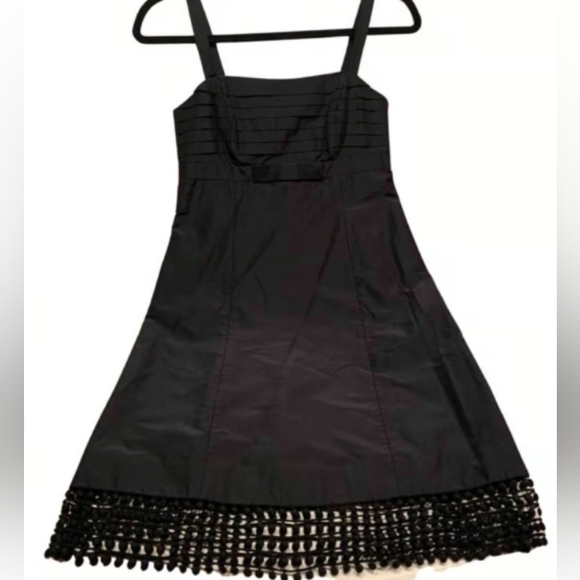 Elegant Lilly Pulitzer Alana-Style Black Sleeveless Silk Mini Dress Size 4 - Picture 4 of 10